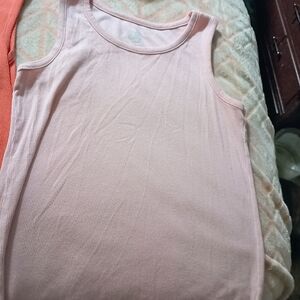 Wonder Nation Light Pink Ribbed Tank Top